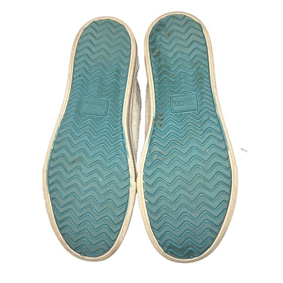 TOMS Women's Trvl Lite High Sneakers Shoe in Shaggy Beige Suede Size 6.5 - Picture 6 of 8